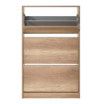 Shoe cabinet Step 18 pairs natural 73x26x119cm - Слика 4