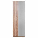 Entrance furniture-shoe cabinet Porto with mirror 25 pairs natural 60x36x187cm - Слика 6