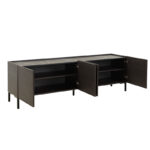 Calliope TV cabinet in wenge-black marble color 180x44x57cm - Слика 3