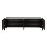Calliope TV cabinet in wenge-black marble color 180x44x57cm - Слика 5