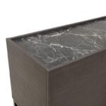 Calliope TV cabinet in wenge-black marble color 180x44x57cm - Слика 6