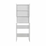 Laundry cabinet Ryda melamine white 68x60x182cm - Image 4