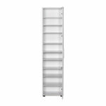 Entrance furniture-shoe cabinet Kanav with mirror 20 pairs white 45x36x187cm - Слика 4