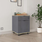 Taker office drawer unit on wheels in anthracite shade 41x45x61cm - Image 2