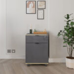 Taker office drawer unit on wheels in anthracite shade 41x45x61cm - Image 3