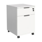 Taker office drawer unit on wheels in white shade 41x45x61cm