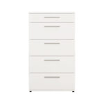 Lacci chest of drawers in white 60x44x108cm