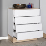 Pelita chest of drawers in white-oak 72x40x88cm - Слика 2