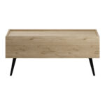 Coffee table with drawerTema in oak shade 103x60x44cm - Image 3