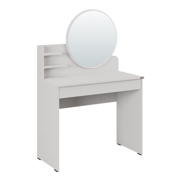 Bedroom vanity with mirror Nashi in mink shade 90x45x138cm
