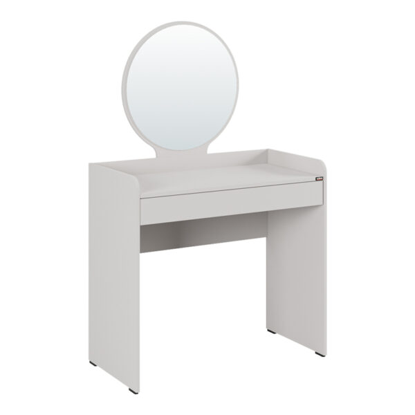 Bedroom vanity with mirror Nashi I in mink shade 90x47x147cm