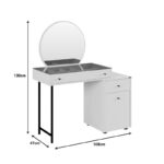 Bedroom vanity with mirror Princesa in mink shade 108x47x130cm - Слика 4
