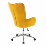 Manager office chair Kido yellow velvet - Слика 2