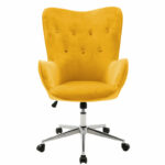 Manager office chair Kido yellow velvet - Слика 4