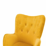 Manager office chair Kido yellow velvet - Слика 5