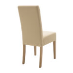 Chair Ditta with ecru pu - wooden legs sonoma - Image 2