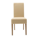 Chair Ditta with ecru pu - wooden legs sonoma - Image 4