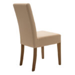 Chair Ditta with mocha pu - wooden legs walnut - Слика 3