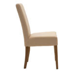 Chair Ditta with mocha pu - wooden legs walnut - Слика 4