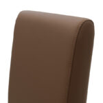 Chair Ditta with light brown pu - wooden legs walnut - Слика 6