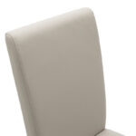 Chair Ditta with grey pu - wooden legs sonoma - Слика 5
