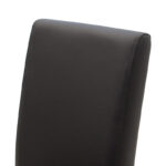 Chair Ditta with dark grey pu - wooden legs wenge - Image 6