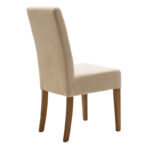 Chair Ditta with ecru fabric - wooden legs walnut - Image 3