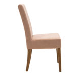 Chair Ditta with rotten apple fabric - wooden legs walnut - Слика 4
