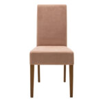 Chair Ditta with rotten apple fabric - wooden legs walnut - Слика 5