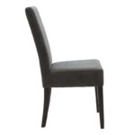 Wooden chair Ditta with dark grey fabric - wooden legs wenge - Слика 4