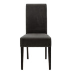 Wooden chair Ditta with dark grey fabric - wooden legs wenge - Слика 5