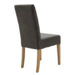 Chair Ditta with anthracite fabric - wooden legs sonoma - Слика 2