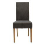 Chair Ditta with anthracite fabric - wooden legs sonoma - Слика 4