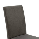 Wooden chair Ditta with dark grey fabric - wooden legs black - Image 5