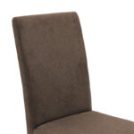 Chair Ditta with light brown fabric - wooden legs wenge - Слика 5