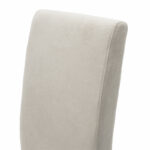 Chair Ditta with grey fabric - wooden legs walnut - Image 5