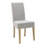Chair Ditta with grey fabric - sonoma legs 44x56x96cm