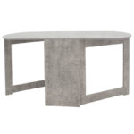 Dining table Nadine polymorphic-extendable color grey antique 160x80x76.5cm - Слика 2