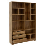 Bookcase Lucinda  sonoma 120x29.8x180.5cm - Слика 2