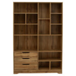 Bookcase Lucinda  sonoma 120x29.8x180.5cm - Слика 3