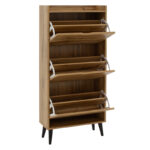 Shoe cabinet Thelma 9 pairs sonoma 60x23.8x131.6 cm - Слика 2