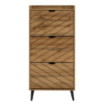 Shoe cabinet Thelma 9 pairs sonoma 60x23.8x131.6 cm - Слика 3