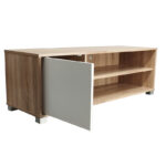 TV cabinet Ellon melamine sonoma-white 120x40x41cm - Слика 2