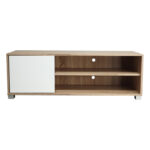 TV cabinet Ellon melamine sonoma-white 120x40x41cm - Слика 3