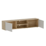 TV cabinet Darion melamine natural-white 180x40x41cm - Слика 2
