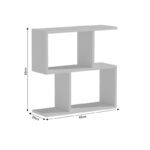 Side table Kora melamine white 60x20x60cm - Слика 4