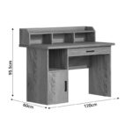 Work office desk Workie sonoma mdf 120x60x95.5cm - Слика 6