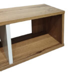 Wall shelf Flevior in sonoma-white color 90x22x25.6cm - Image 2