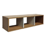 Wall shelf Flevior in sonoma-white color 90x22x25.6cm