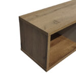Wall shelf Flevior in sonoma-white color 90x22x25.6cm - Image 3